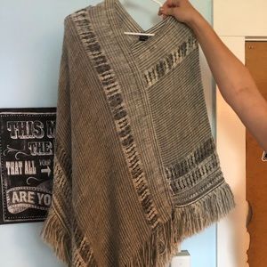 Grey Poncho